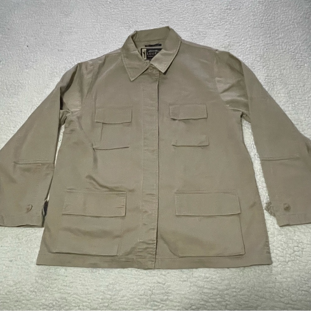 Eddie Bauer legend Spencer bay jacket size large light brown